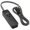 Tripp Lite TLP104USB surge protector Black 1 AC outlet(s) 110 - 125 V 48" (1.22 m)2