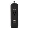 Tripp Lite TLP104USB surge protector Black 1 AC outlet(s) 110 - 125 V 48" (1.22 m)3