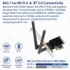 SYBA SI-PEX23067 network card Internal WLAN / Bluetooth 574 Mbit/s2