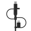 Belkin BOOST CHARGE USB cable 39.4" (1 m) USB A USB C/Micro-USB B/Lightning Black4