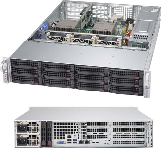 Supermicro SuperChassis 826BAC4-R1K23WB Rack Black 1200 W1