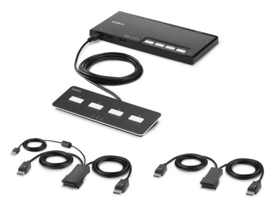 Belkin F1DN204MOD-PP-4 KVM switch Black1