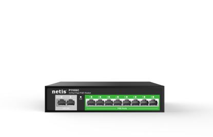 Netis System P110GC network switch Gigabit Ethernet (10/100/1000) Power over Ethernet (PoE) Black1