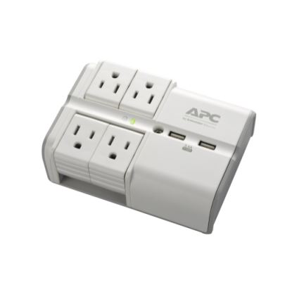 APC PE4WRU3 surge protector White 4 AC outlet(s) 120 V1