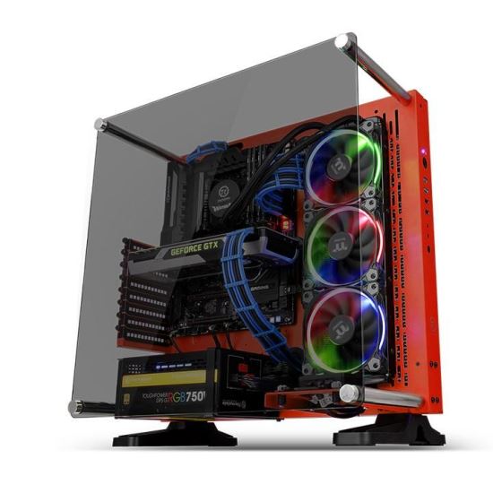 Thermaltake Core P3 TG Midi Tower Black, Red, Transparent1