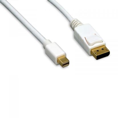 eNet Components DPM-MDPM-WH-6F video cable adapter 71.7" (1.82 m) DisplayPort Mini DisplayPort White1