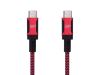 Monoprice 38849 USB cable 18.1" (0.46 m) USB 2.0 USB C Black, Red1