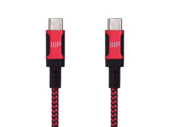 Monoprice 38849 USB cable 18.1" (0.46 m) USB 2.0 USB C Black, Red1