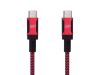 Monoprice 38852 USB cable 122" (3.1 m) USB 2.0 USB C Black, Red1