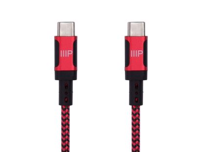 Monoprice 38852 USB cable 122" (3.1 m) USB 2.0 USB C Black, Red1