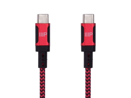 Monoprice 38852 USB cable 122" (3.1 m) USB 2.0 USB C Black, Red1