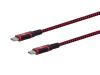 Monoprice 38852 USB cable 122" (3.1 m) USB 2.0 USB C Black, Red2