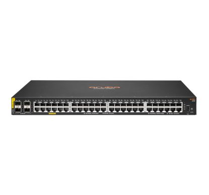 Hewlett Packard Enterprise Aruba 6100 48G Class4 PoE 4SFP+ 370W Managed L3 Gigabit Ethernet (10/100/1000) Power over Ethernet (PoE) 1U Black1