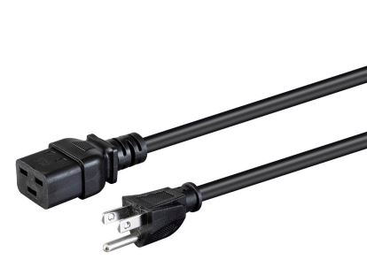 Monoprice 24208 power cable Black 94.5" (2.4 m) NEMA 5-15P IEC C191