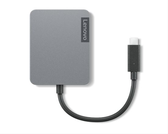 Lenovo 4X91A30366 interface hub USB 2.0 Type-C Gray1