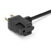 StarTech.com PAC102 power cable Black 12" (0.305 m) NEMA 5-15P NEMA 5-15R4