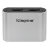Kingston Technology Workflow microSD Reader card reader USB 3.2 Gen 1 (3.1 Gen 1) Type-C Black, Silver1