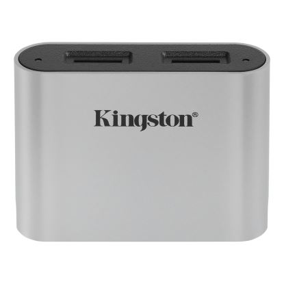 Kingston Technology Workflow microSD Reader card reader USB 3.2 Gen 1 (3.1 Gen 1) Type-C Black, Silver1