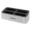 Kingston Technology Workflow Station Wired USB 3.2 Gen 2 (3.1 Gen 2) Type-C Black, Silver2