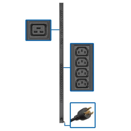 Tripp Lite PDUV20HVL6-72 power distribution unit (PDU) 16 AC outlet(s) 0U Black1