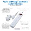 Tripp Lite TLP616USB surge protector White 7 AC outlet(s) 120 V 72" (1.83 m)8