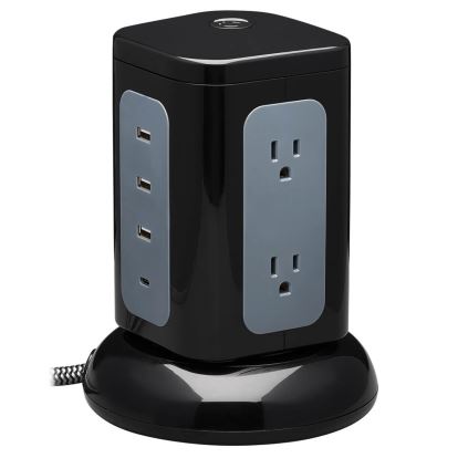 Tripp Lite TLP606UCTOWER surge protector Black, Gray 6 AC outlet(s) 120 V 96.1" (2.44 m)1
