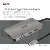 CLUB3D CSV-1593 interface hub USB 3.2 Gen 1 (3.1 Gen 1) Type-C 16200 Mbit/s Metallic8