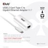 CLUB3D CAC-1519 cable gender changer USB-C RJ-45 White3