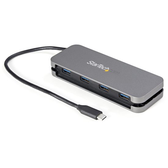 StarTech.com HB30CM4AB interface hub USB 3.2 Gen 1 (3.1 Gen 1) Type-C 5000 Mbit/s Black, Gray1