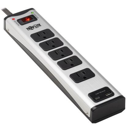 Tripp Lite TLM506USBC surge protector Black, Silver 5 AC outlet(s) 120 V 72" (1.83 m)1