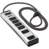 Tripp Lite TLM506USBC surge protector Black, Silver 5 AC outlet(s) 120 V 72" (1.83 m)3