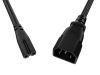 Unirise PWCD-C7C14-10A-02F-BLK power cable Black 23.6" (0.6 m) C7 coupler C14 coupler3