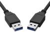 Unirise USB3-AA-15F USB cable 179.9" (4.57 m) USB 3.2 Gen 1 (3.1 Gen 1) USB A Black2