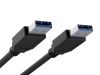 Unirise USB3-AA-15F USB cable 179.9" (4.57 m) USB 3.2 Gen 1 (3.1 Gen 1) USB A Black3