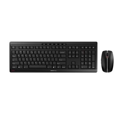 CHERRY Stream Desktop keyboard RF Wireless QWERTY US English Mouse included Black1