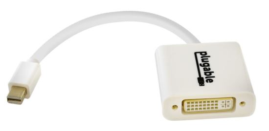 Plugable Technologies MDPM-DVIF video cable adapter Mini DisplayPort DVI-D White1