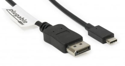Plugable Technologies USBC-DP video cable adapter 70.9" (1.8 m) USB 3.1 Type-C Displayport Black1