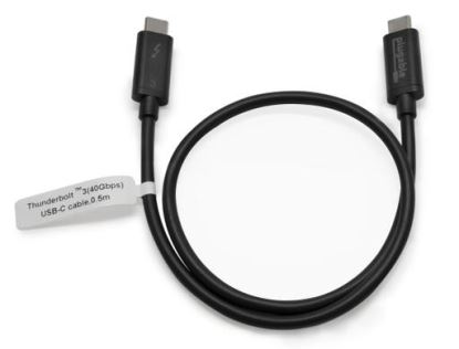 Plugable Technologies TBT3-40G50CM Thunderbolt cable 19.7" (0.5 m) 40 Gbit/s Black1
