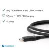 Plugable Technologies TBT3-40G80CM Thunderbolt cable 31.5" (0.8 m) 40 Gbit/s Black3