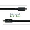 Plugable Technologies TBT3-40G80CM Thunderbolt cable 31.5" (0.8 m) 40 Gbit/s Black4