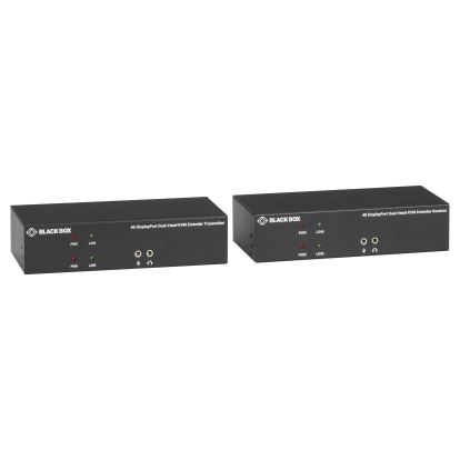 Black Box OVER CATX 4K DUAL-HEAD DISPLAYPORT USB 2.0 KVM extender Transmitter & receiver1