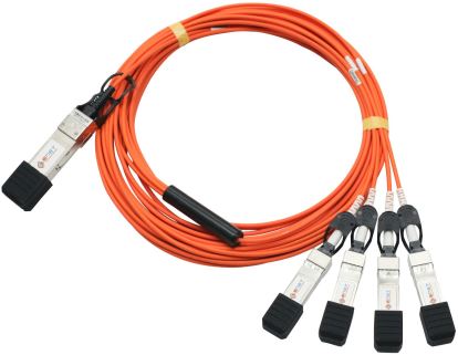 eNet Components QSFP+ - 4 x SFP+ 7m M/M fiber optic cable 275.6" (7 m) QSFP+ 4x SFP+ Orange1