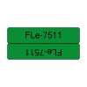 Brother FLe-7511 label-making tape Black on green2