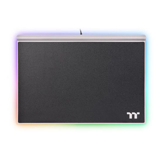 Thermaltake Argent MP1 RGB Gaming mouse pad Black, Titanium1