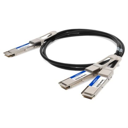 AddOn Networks DAC-Q56DD-2Q28-2M-AO InfiniBand cable 78.7" (2 m) 2xQSFP28 QSFP-DD Black, Silver1