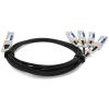 AddOn Networks DAC-Q56DD4Q282-5M-AO InfiniBand cable 98.4" (2.5 m) QSFP-DD 4x QSFP28 Black, Metallic4