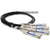 AddOn Networks DAC-Q56DD4Q282-5M-AO InfiniBand cable 98.4" (2.5 m) QSFP-DD 4x QSFP28 Black, Metallic6