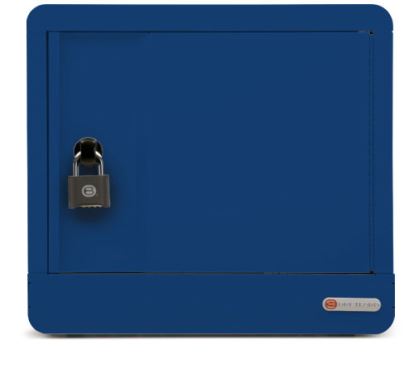 Bretford Cube Micro Station Portable device management cabinet Blue1