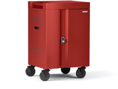 Bretford Cube Cart Mini Portable device management cart Red1