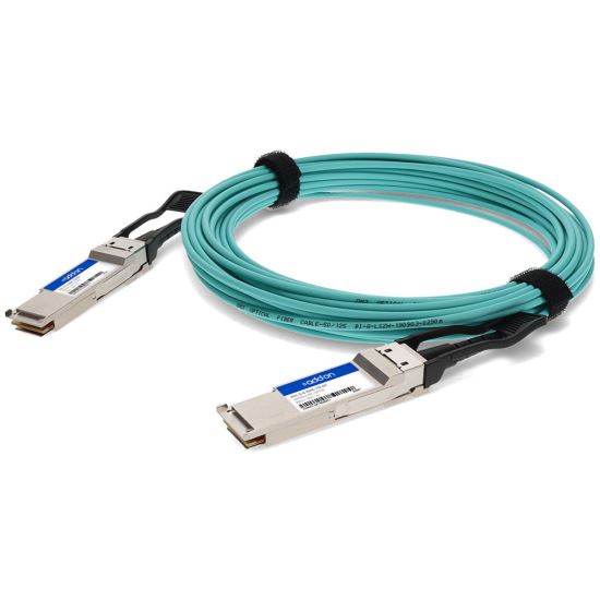 AddOn Networks AOC-Q-Q-200G-10M-AO InfiniBand cable 393.7" (10 m) QSFP56 Aqua color1